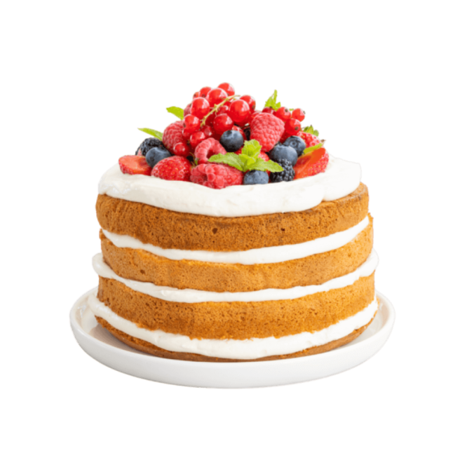 Four-layer fruit cake