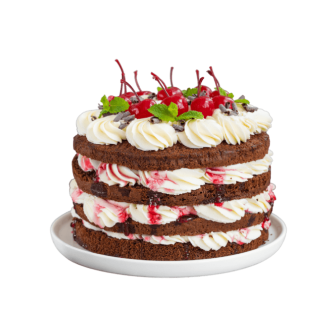 Four-layer fruit cake